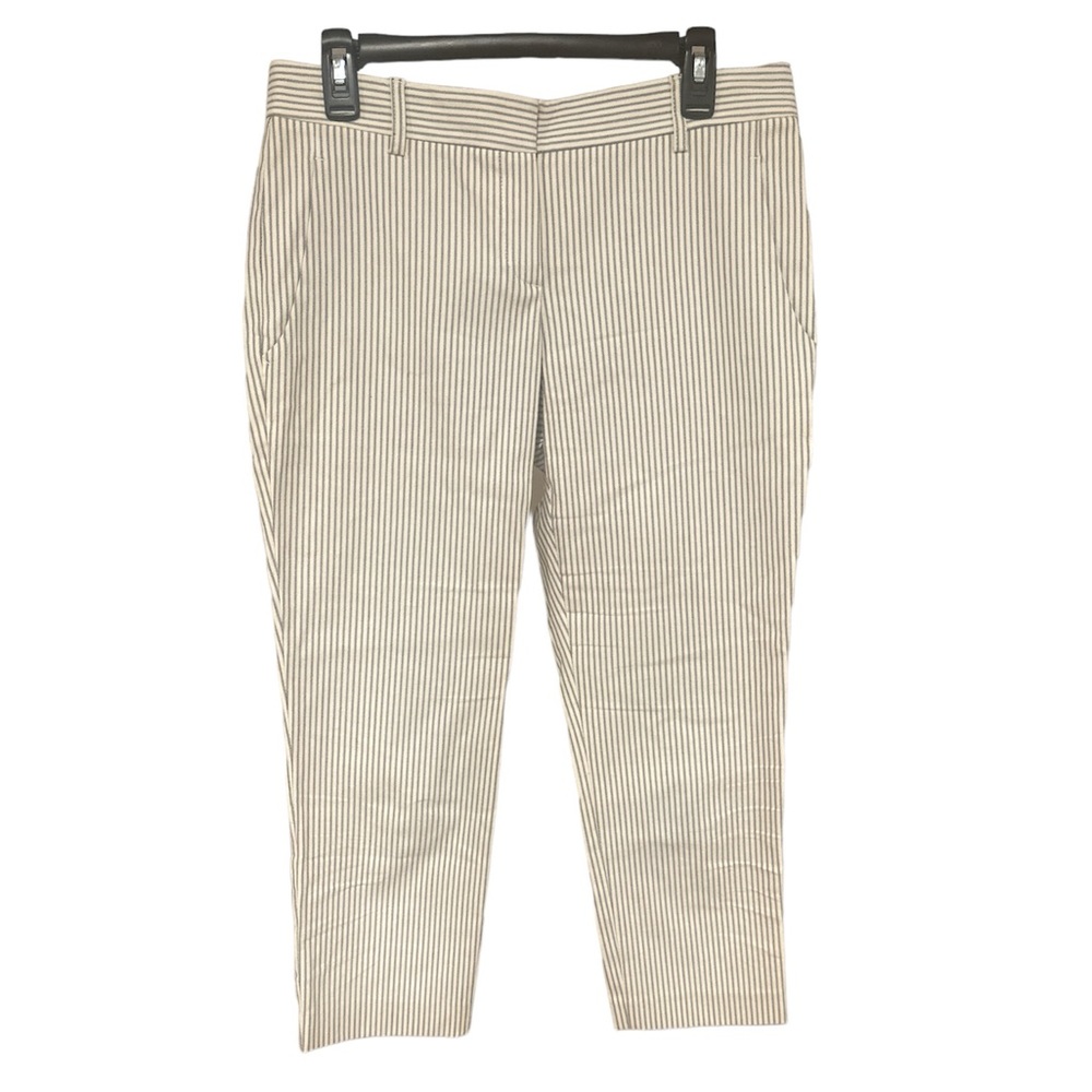 Theory Striped Ankle Crop Pants Women's Size 8
